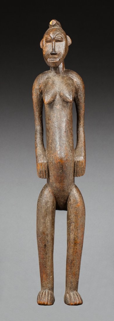 Senoufo hominoid statue from the Sandogo initiatic (1 of 2)