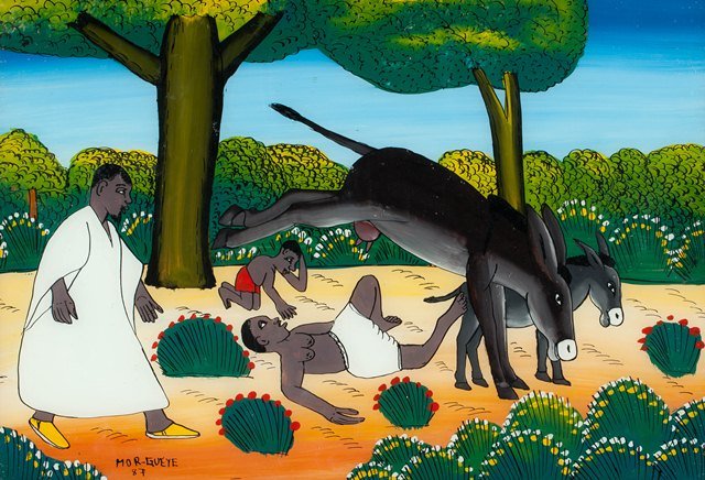 Painting under glass (1 of 2)