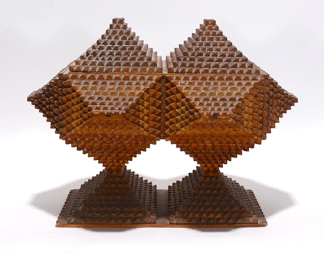 Conjoined Tramp Pyramid Box. (1 of 4)