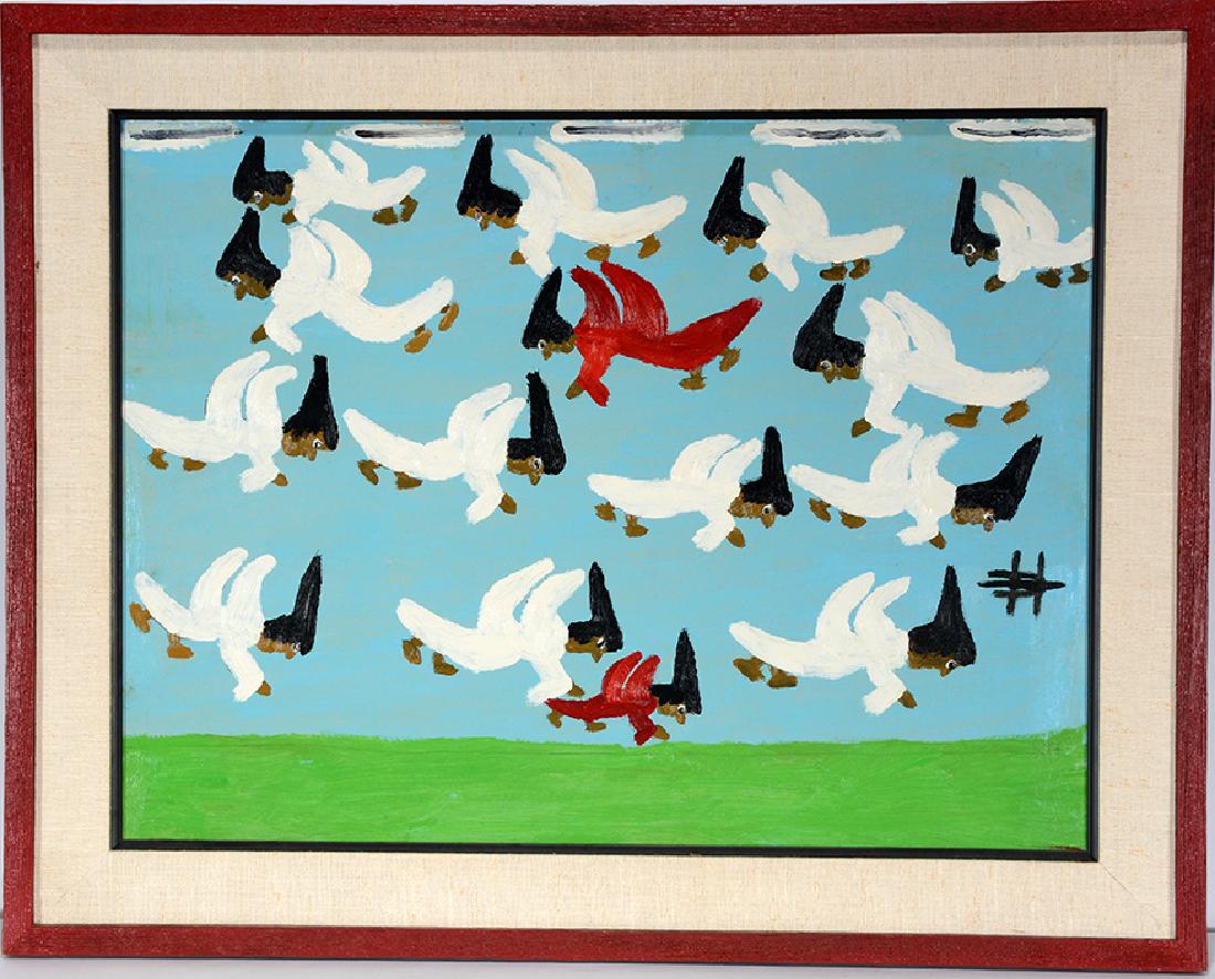 Clementine Hunter.  Good Angels Bad Angels. (1 of 3)