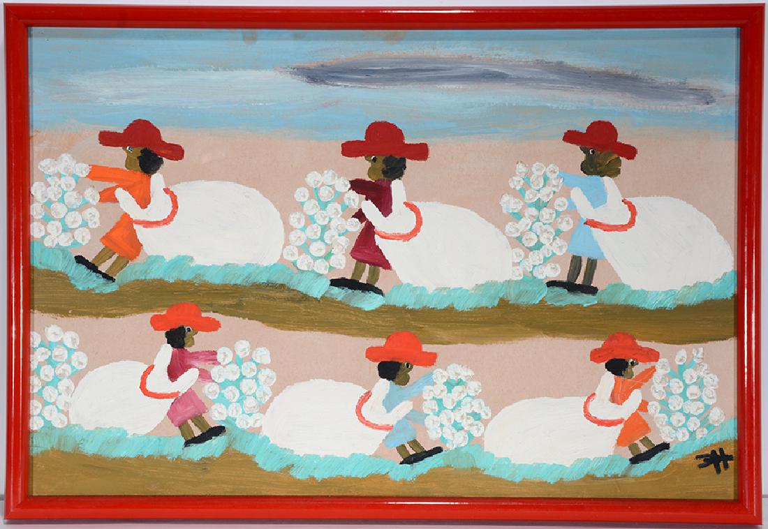 Clementine Hunter.  Cotton Picking. (1 of 3)