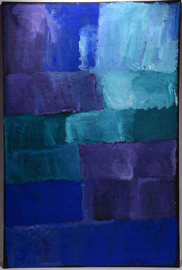 Kudditji Kngwarreye.  Blue Cubist. (1 of 3)