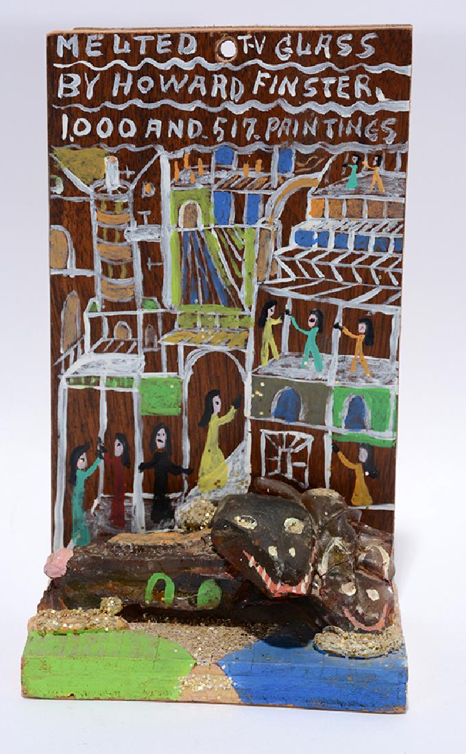 Howard Finster.  Melted T.V. Glass. (1 of 7)