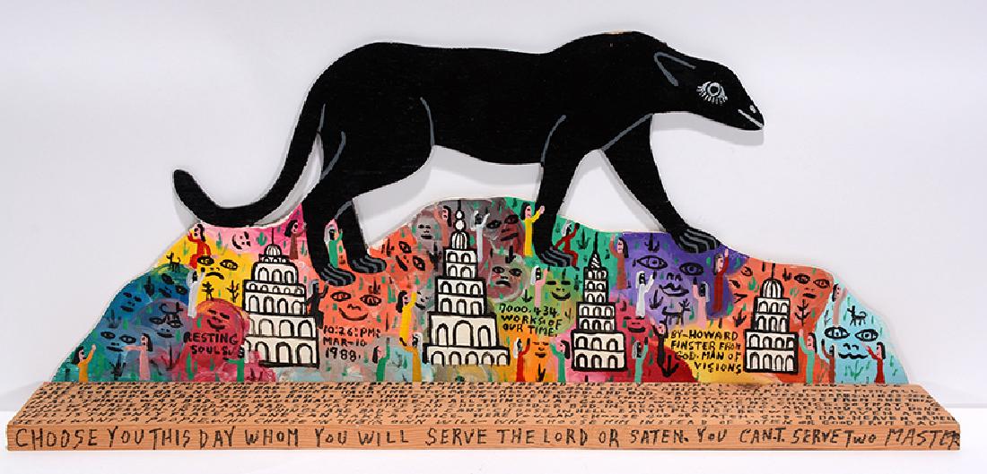 Howard Finster. Black Panther. (1 of 3)