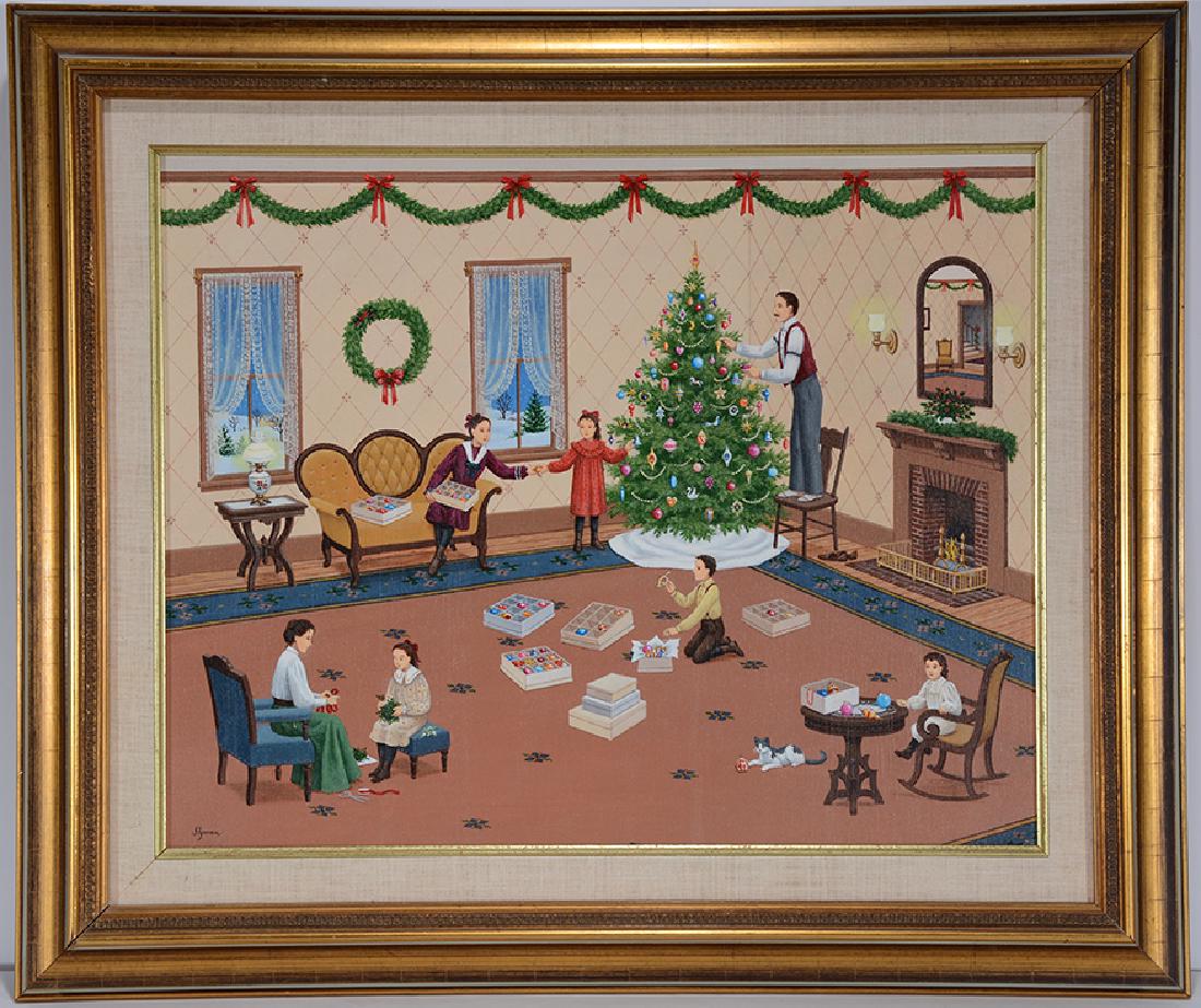 Susan Slyman.   Putting Up The Tree. (1 of 5)