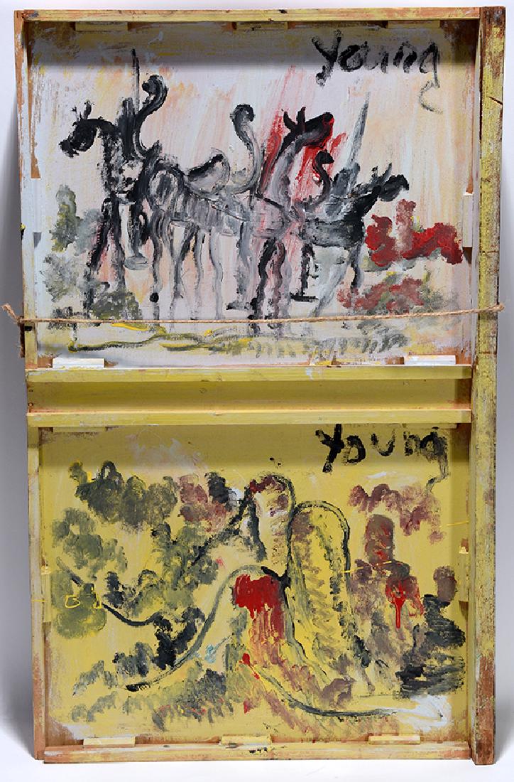Purvis Young.  Horses And Old Drawer. (1 of 2)