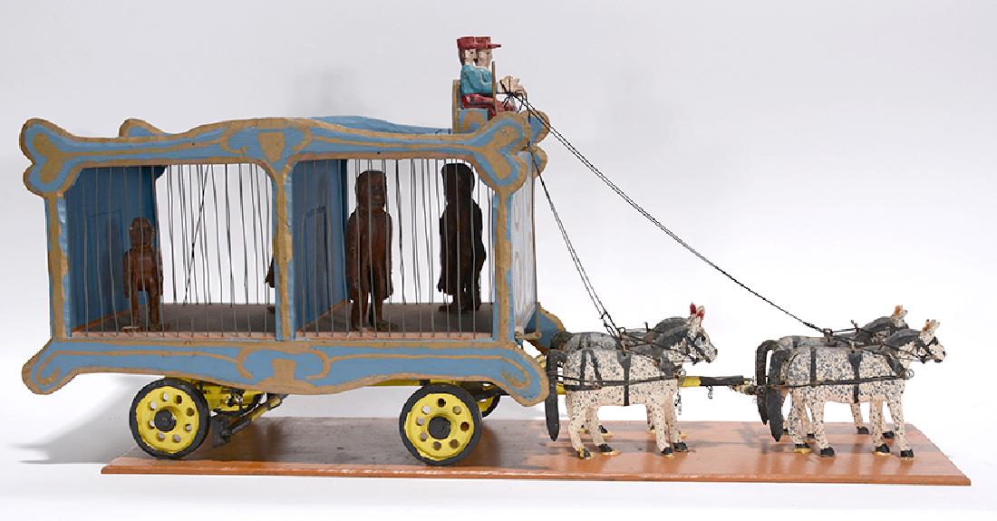 Curtis Roscoe Wolfe. Circus Wagon w Apes. (1 of 7)