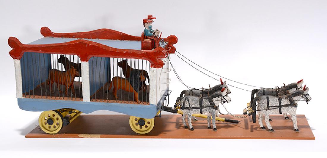 Curtis Roscoe Wolfe. Circus Wagon w Lions & Tigers. (1 of 6)