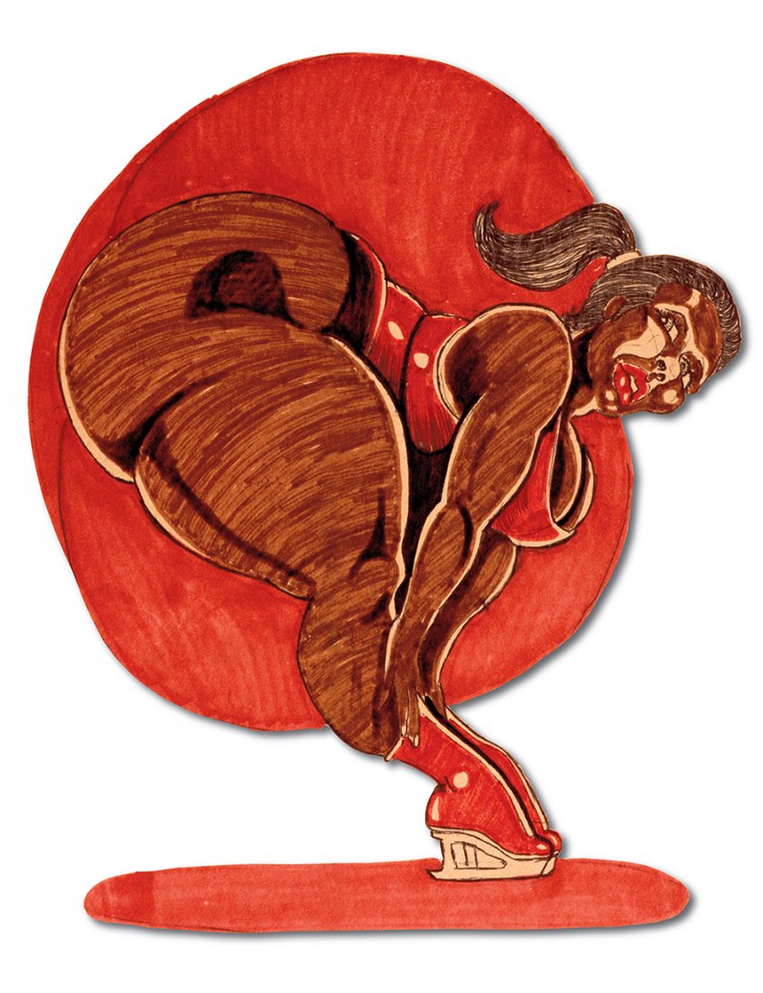 B.E. Riddick. Balancing On High Heel Boots. (1 of 2)