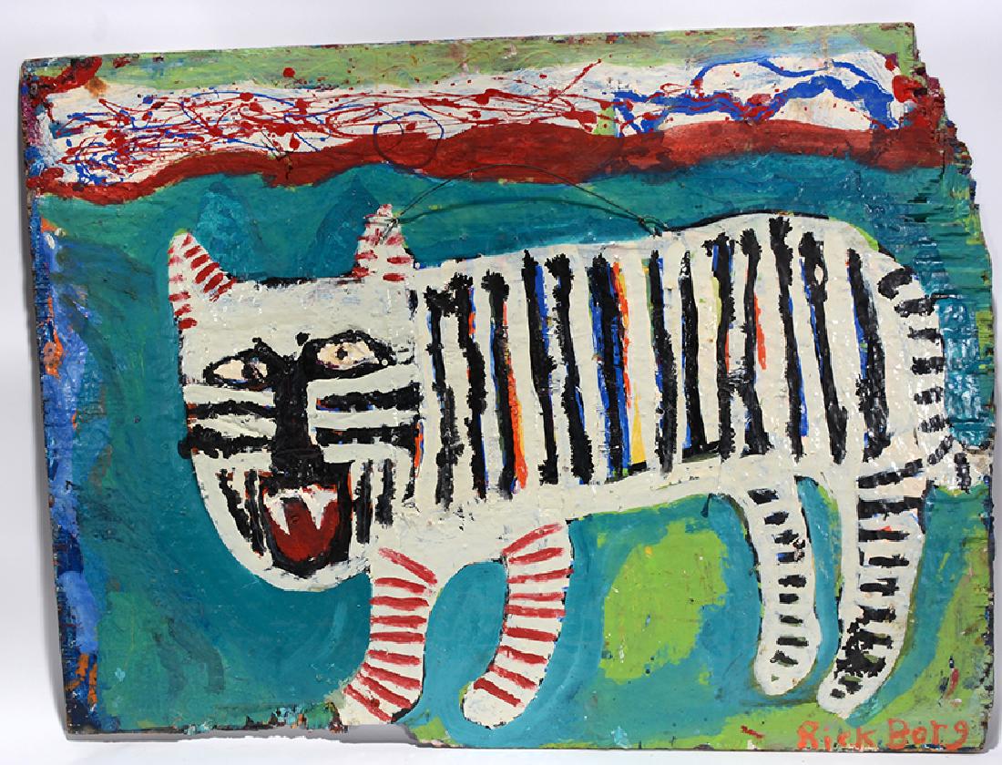 Rick Borg. Double Sided Horse & Tiger. (1 of 2)