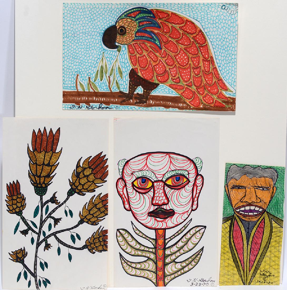 Ted Gordon.  Group Of Four Works. (1 of 1)