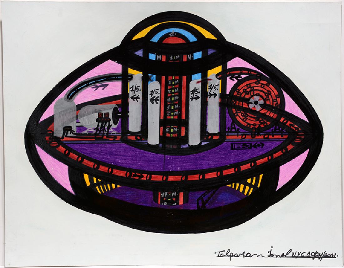Ionel Talpazan.  Diagram Of UFO. (1 of 1)
