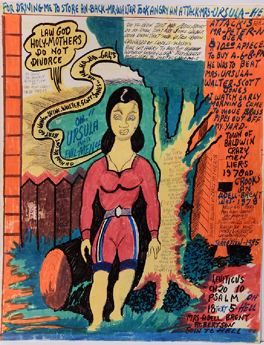 Royal Robertson.  Holy Mother & Calendar. (1 of 2)