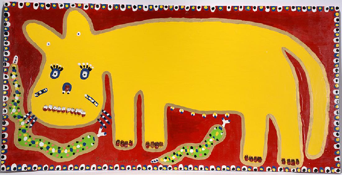 Richard Burnside. Yellow Dog & Two Snakes. (1 of 2)