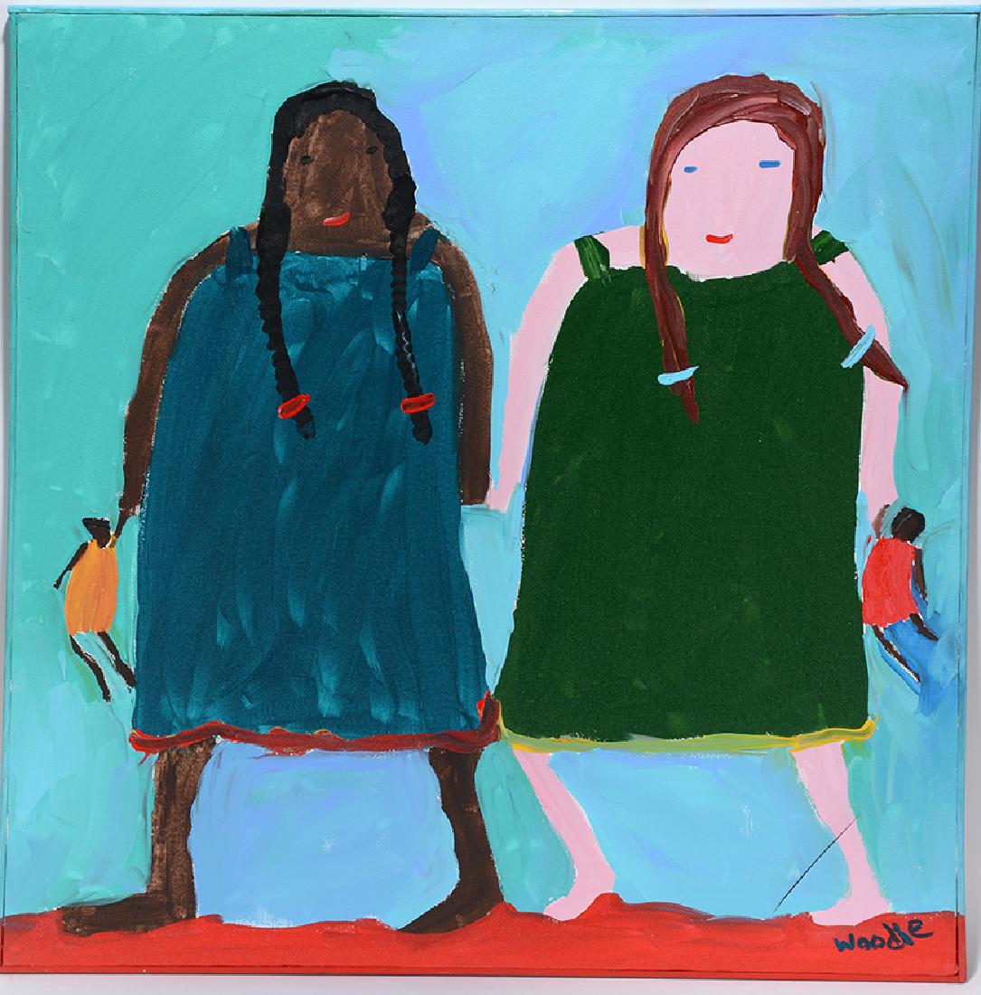 Woodie Long.  Girls With Dolls. (1 of 2)