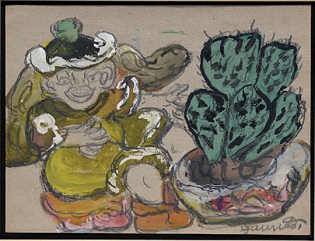 Juanita Rogers.  Lady With Cactus. (1 of 2)