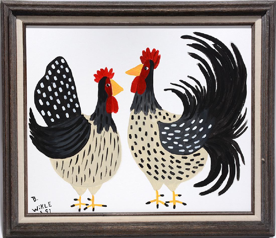 Barbara Wikle.  Rooster & Hen. (1 of 1)