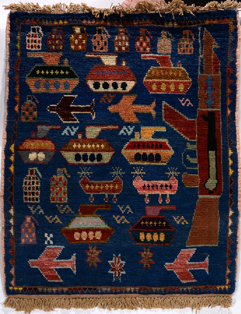 Afghan War Rug. Weapons. (1 of 1)