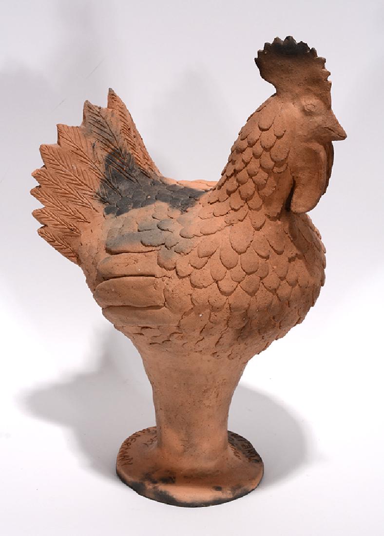 Clint Alderman. Mud Creek Pottery Rooster. (1 of 3)