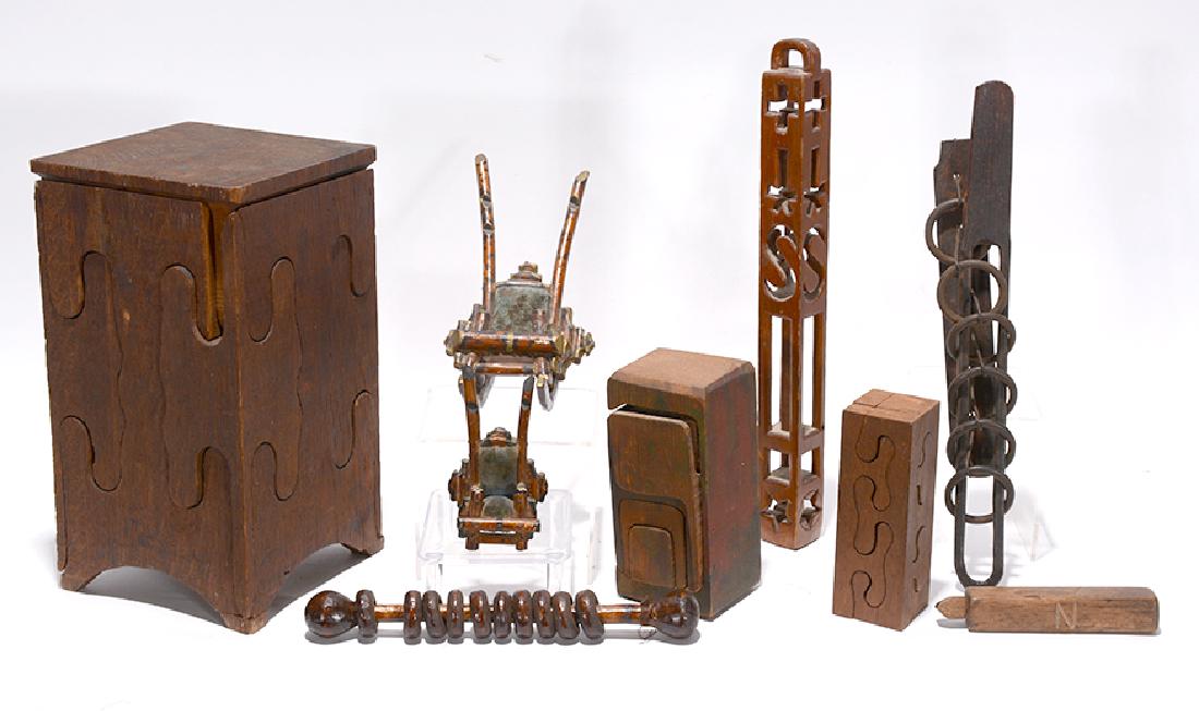 Puzzle Objects 3 Boxes & 6 Whimsies. (1 of 4)