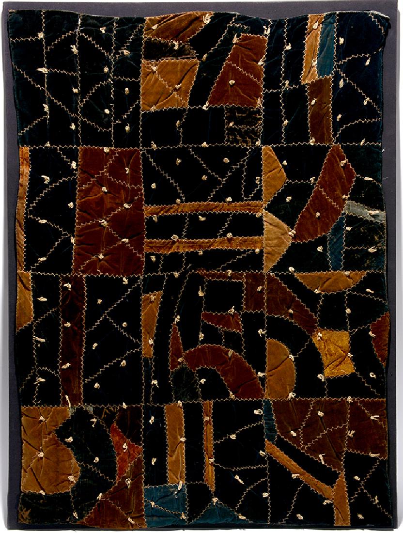 Mounted Crazy Crib Quilt. (1 of 1)