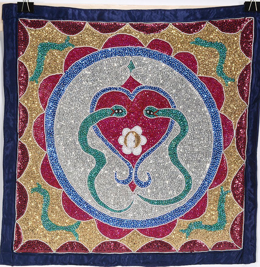 Haitian Voodoo Flag. Snakes Inside One’s Heart . (1 of 1)