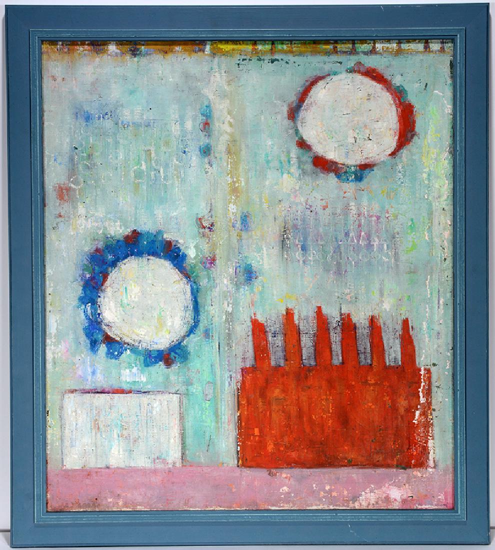 Abstract With Circle Over Factory. (1 of 1)