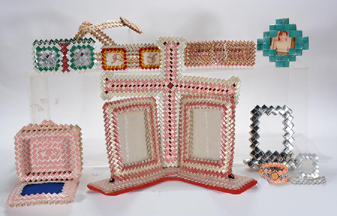 Cigarette Pack Frames, Wallets & Belt Prison Art. (1 of 1)