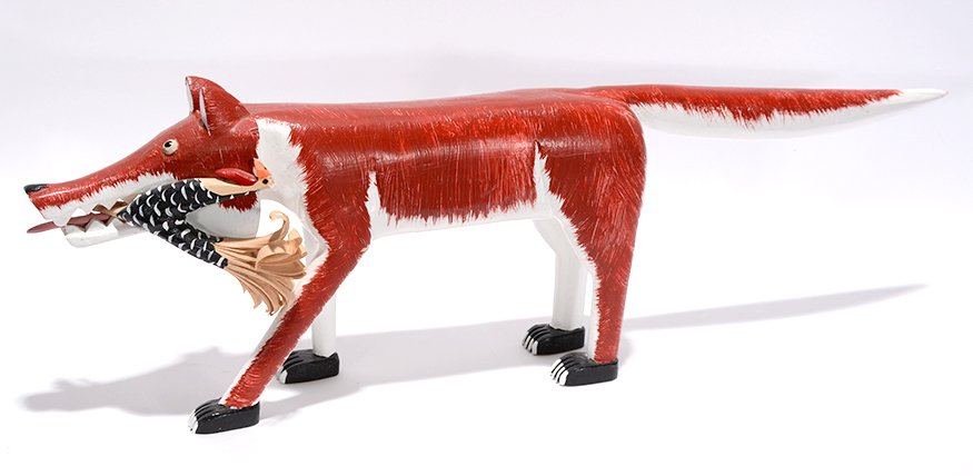 Lonnie & Twyla Money. Fox & Rooster. (1 of 1)