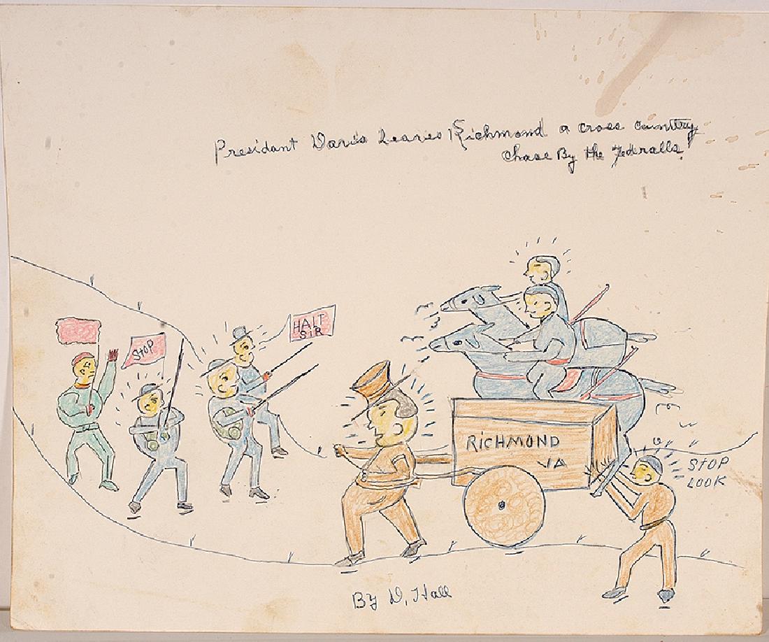 Dilmus Hall. President Davis Leaves Richmond. (1 of 1)