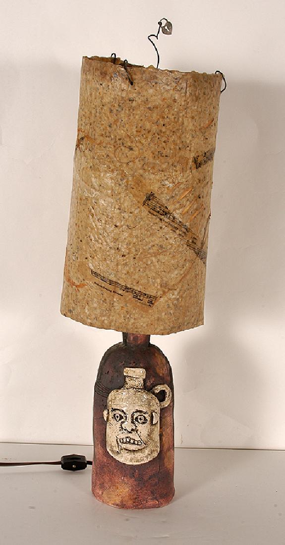 C. E. Gilliam. Face Jug Lamp. (1 of 1)