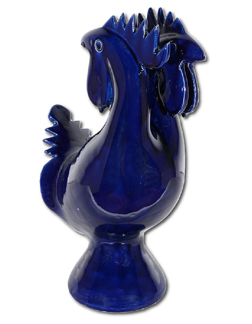 Edwin Meaders. Double-Headed Cobalt Blue Rooster. (1 of 8)