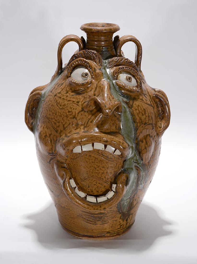 Terry King. Double-Face Screaming Politician Jug. (1 of 3)