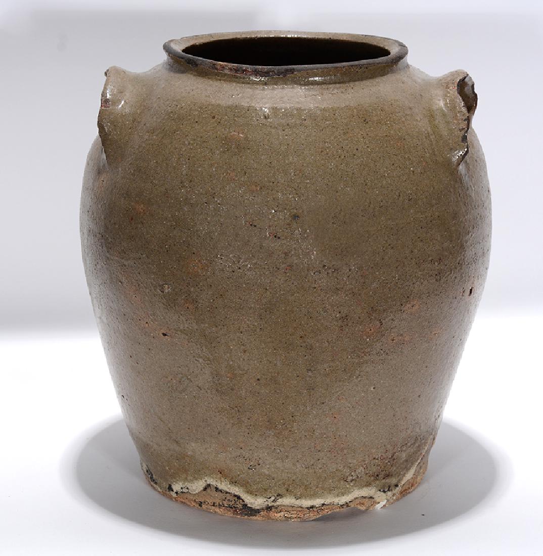 Landrum Pottery (attrib.) 2 Gallon Early Storage Jar. (1 of 3)