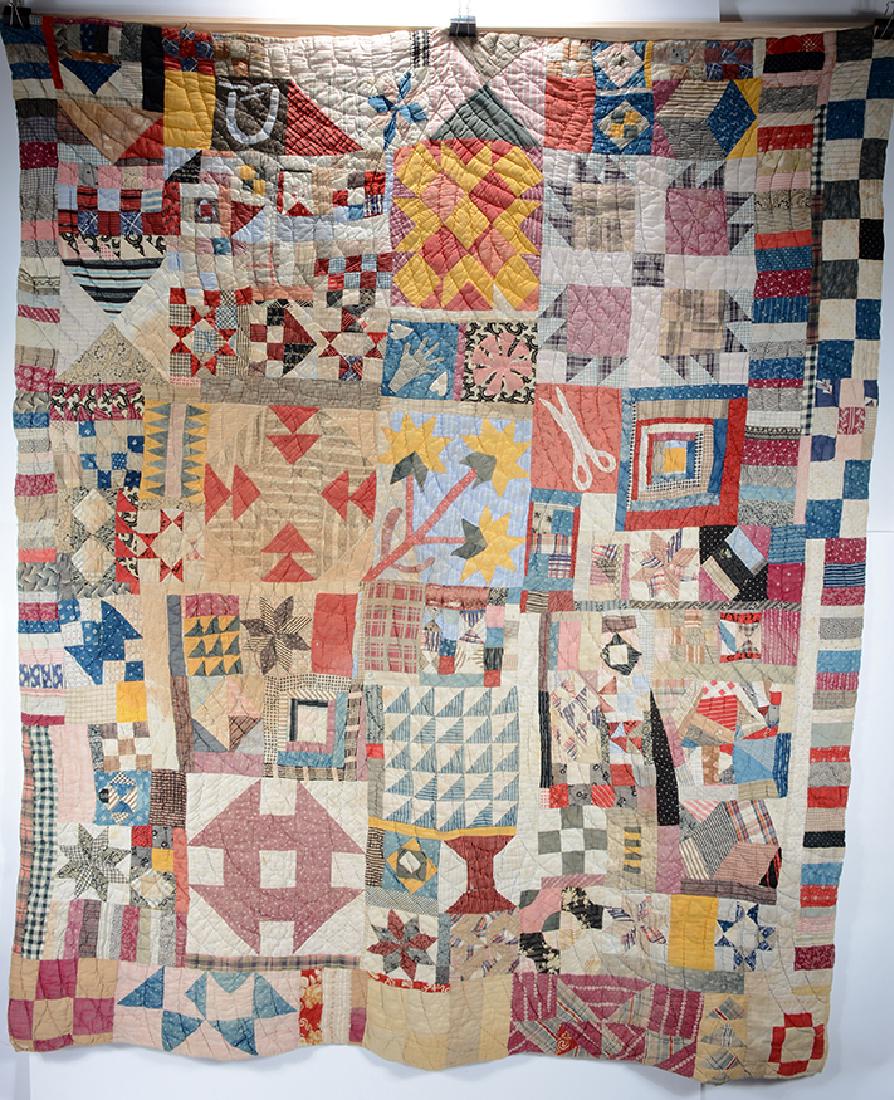 African American Pieced and Appliqued Quilt. (1 of 9)