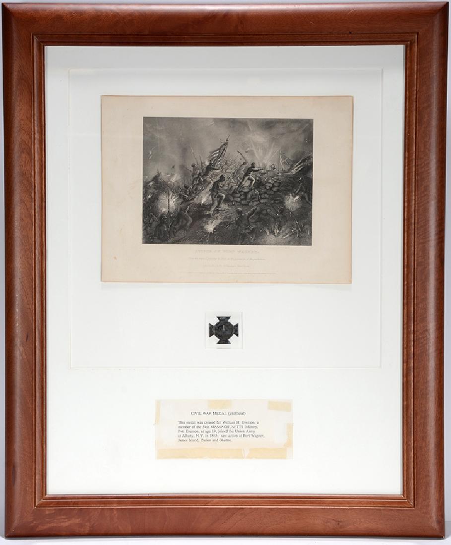 Civil War Pvt. William H. Everson Medal. (1 of 12)