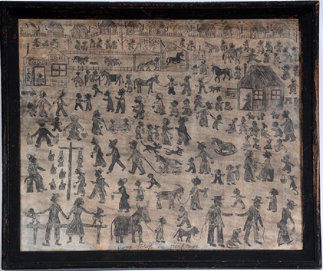 Marriet McGeath (attributed). Down Town In Dark Town. (1 of 8)