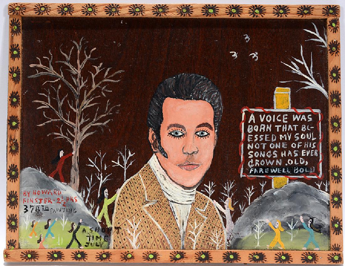 Howard Finster. A Poem To Elvis, #374. (1 of 7)