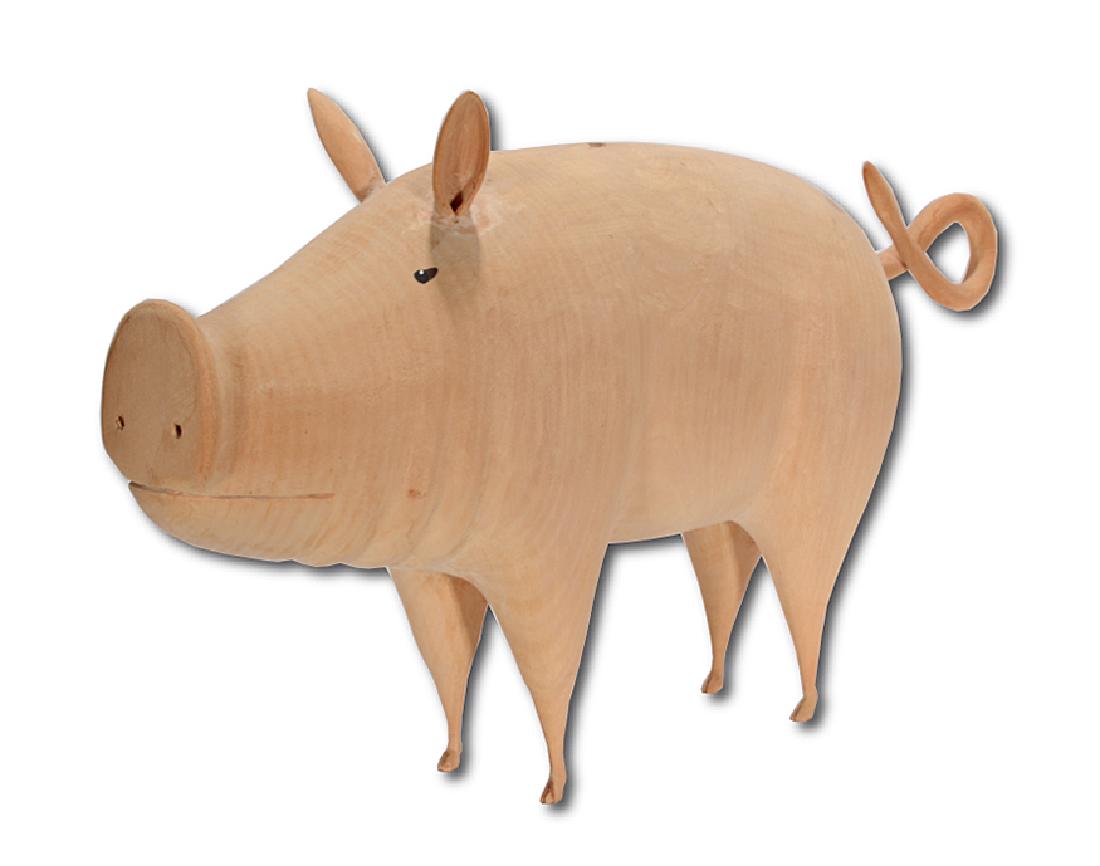 Linville Barker. Wrinkled Neck Pig. (1 of 5)