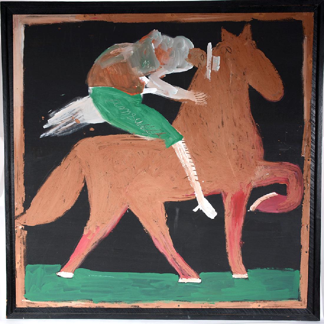 Jimmy Lee Sudduth. Horse And Lady Rider. (1 of 2)