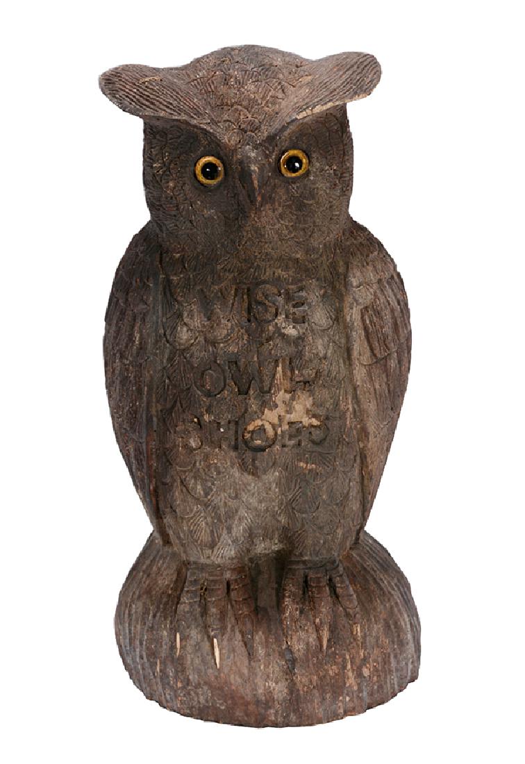 Early Counter Top Trade Sign Wise Owl Shoes. (1 of 6)