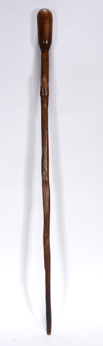 Anonymous African American. Frog Motif Walking Stick. (1 of 5)