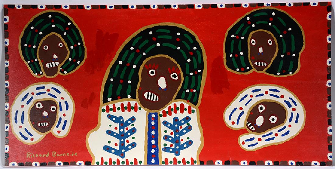 Richard Burnside. King On Red Background. (1 of 2)