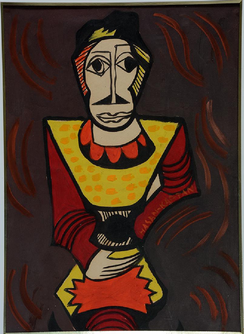 Hasan Kaptan. Male Figure In Yellow. (1 of 3)