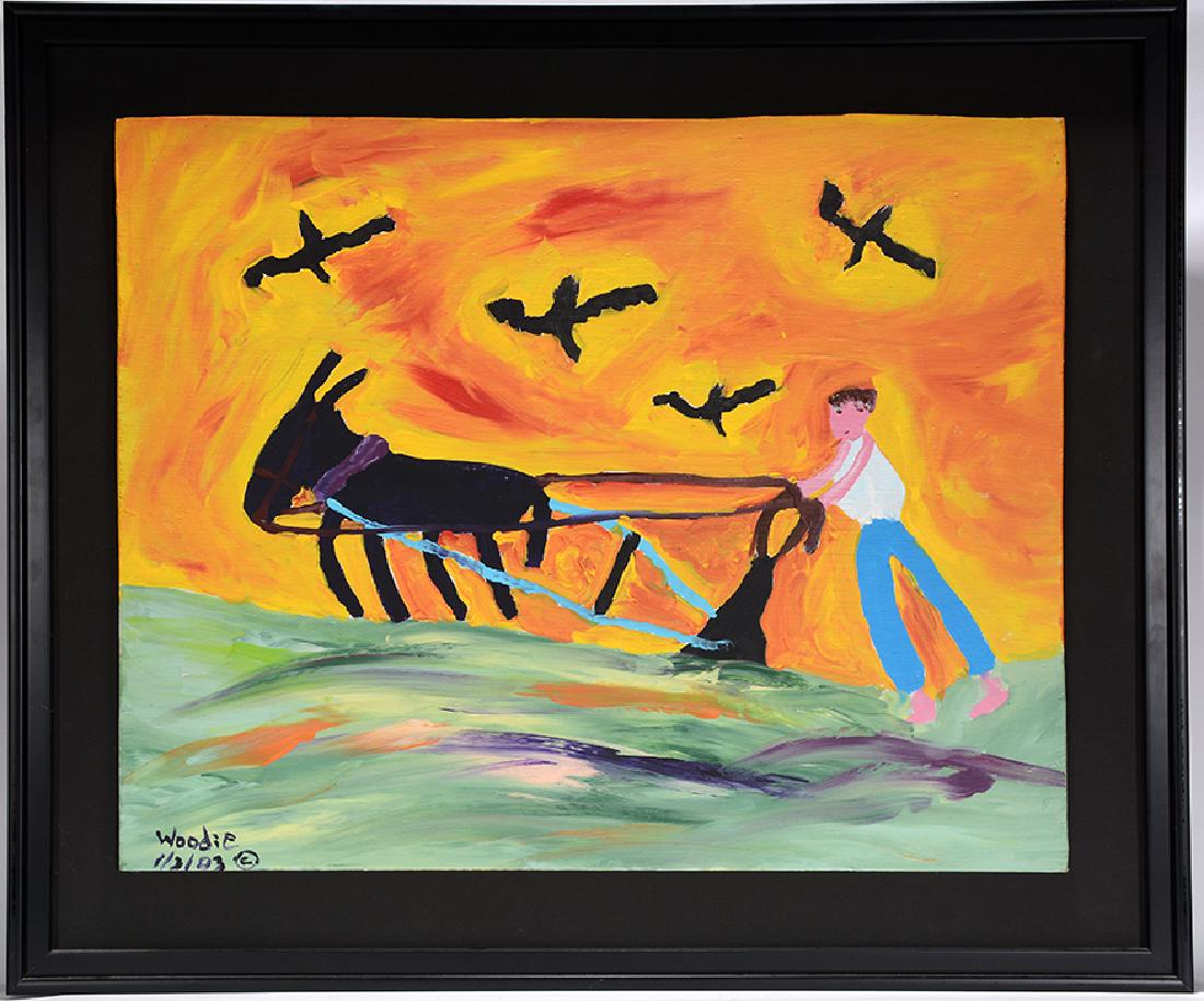 Woodie Long. Sharecropper Plowing. (1 of 2)