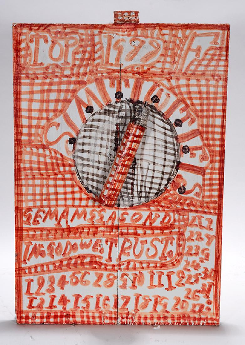 Z.B. Armstrong. Dooms Day Free Standing Clock. (1 of 2)