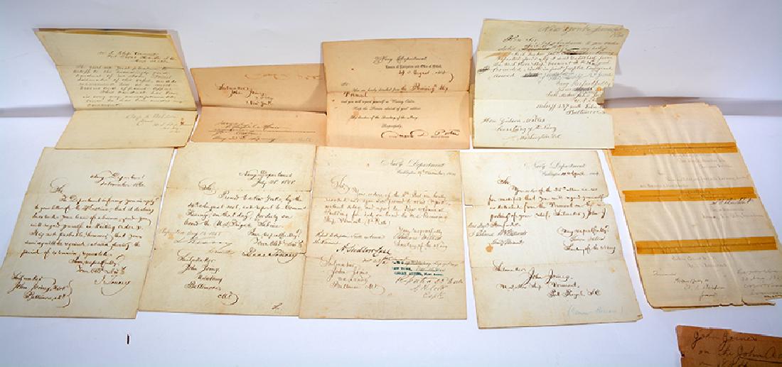 9 Letters From Navy Dept. c. 1858-65. (1 of 7)
