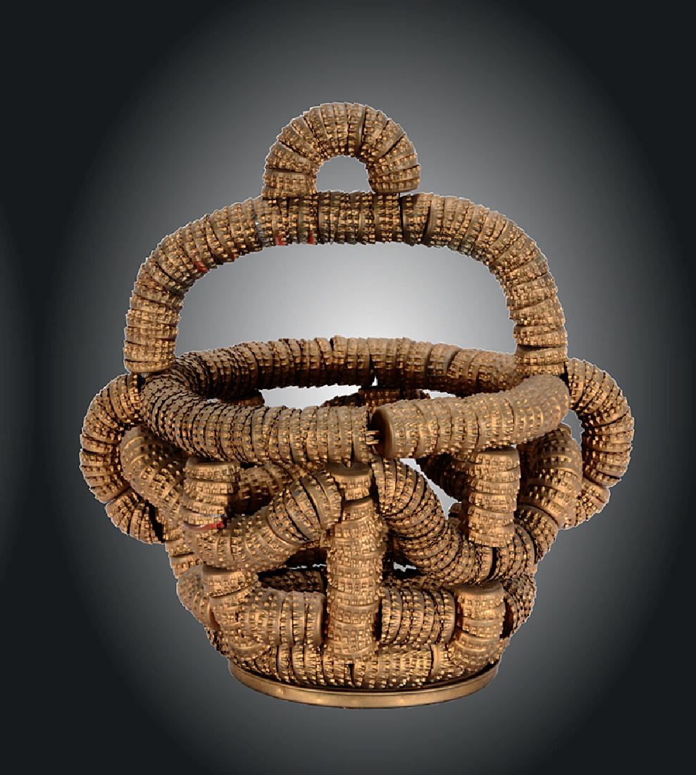 GA Low Country Bottlecap Basket Sculpture. (1 of 7)