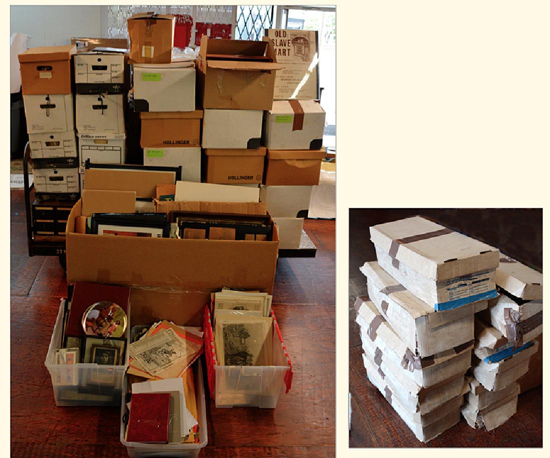 Old Slave Mart Box Lot of Museum Ephemera. (1 of 14)