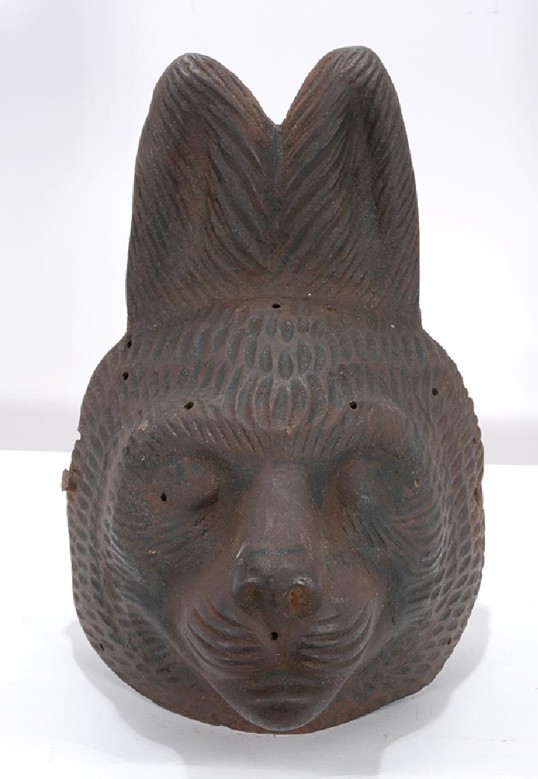 Cast Iron Rabbit Mask. (1 of 3)